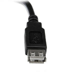 StarTech.com USBEXTAA6IN USB cable USB 2.0 5.98" (0.152 m) USB A 0.48 Gbit/s Black