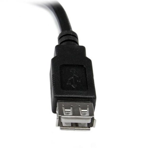 StarTech.com USBEXTAA6IN USB cable USB 2.0 5.98" (0.152 m) USB A 0.48 Gbit/s Black