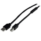 StarTech.com USB2HAB65AC USB cable USB 2.0 787.4" (20 m) USB A USB B 0.48 Gbit/s Black