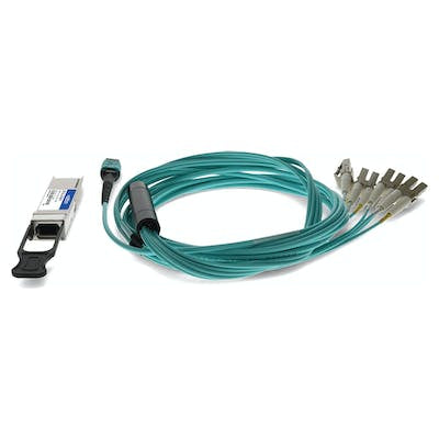 AddOn Networks QSFP-8LC-AOC3M-AO InfiniBand/fibre optic cable 118.1" (3 m) QSFP+ MPO Aqua color