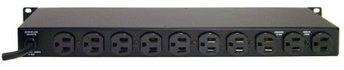 Furman D10-PFP power distribution unit (PDU) 10 AC outlet(s) 1U Black