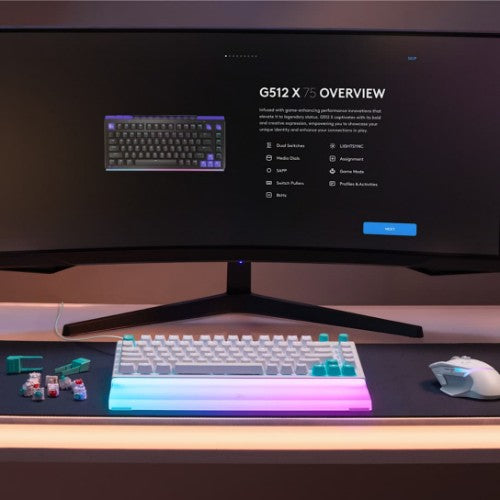 Logitech G G512 X 75 keyboard Gaming USB QWERTY English White