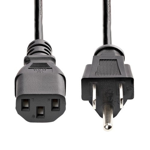 StarTech.com PXT101 power cable Black 70.9" (1.8 m) NEMA 5-15P C13 coupler