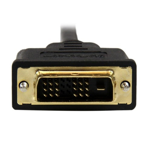 StarTech.com HDDDVIMM1M video cable adapter 39.4" (1 m) Micro-HDMI DVI-D Black