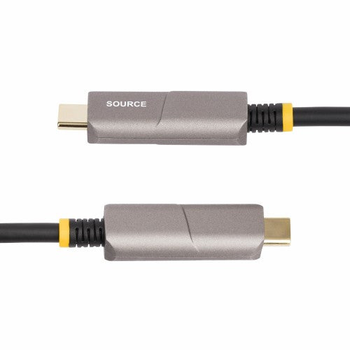 StarTech.com 146B-USBC-HDMI4K-AOC video cable adapter 598.4" (15.2 m) USB Type-C HDMI Type A (Standard) Black