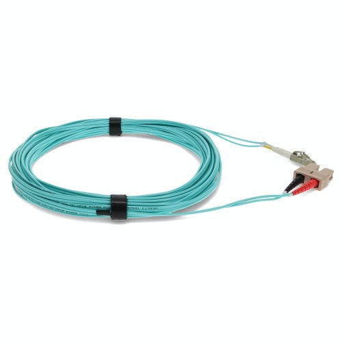 AddOn Networks ADD-SC-LC-7M5OM4-TAA InfiniBand/fibre optic cable 275.6" (7 m) LOMM Aqua color