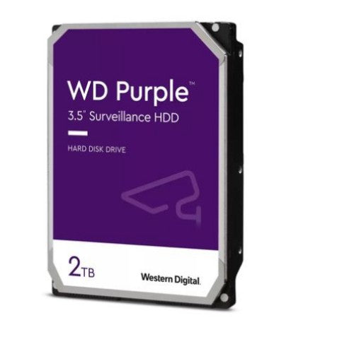 Western Digital Purple internal hard drive 2 TB 256 MB 3.5" Serial ATA