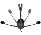 Logitech 981-000612 headphones/headset Wired Head-band Office/Call center Black