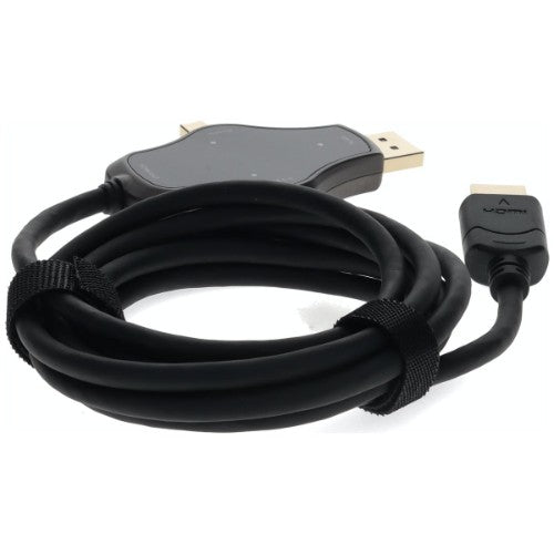 AddOn Networks HDMI4KDPMDPC-AA video cable adapter 70.9" (1.8 m) HDMI Type A (Standard) DisplayPort + Mini DisplayPort + USB Type-C Black