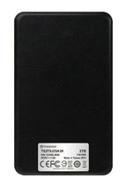 Transcend 2TB StoreJet 25A3 external hard drive 2.5" Micro-USB B 3.2 Gen 1 (3.1 Gen 1) Black
