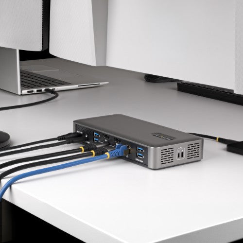 StarTech.com 194N-USBC-SMARTDOCK laptop dock/port replicator Wired USB 3.2 Gen 2 (3.1 Gen 2) Type-C Gray