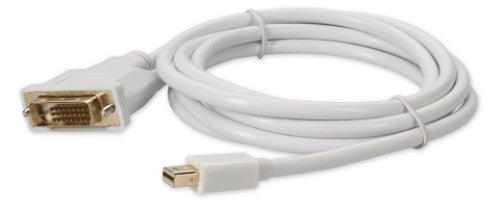 AddOn Networks MDP2DVIDMM6W video cable adapter 72" (1.83 m) Mini DisplayPort DVI-D White