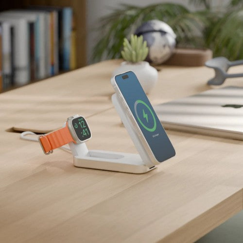 ALOGIC FLIP 2IN1 QI2 Smartphone, Headphones, Smartwatch White USB Wireless charging Fast charging Indoor