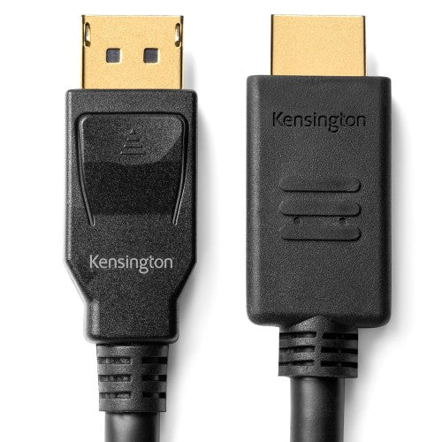 Kensington DisplayPort 1.2 (M) to HDMI (M) Passive Unidirectional Cable, 6ft