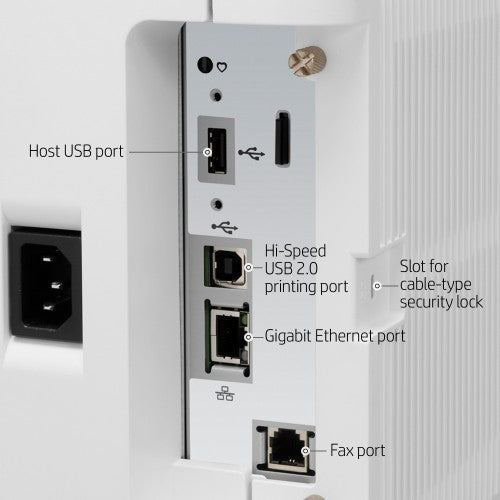 HP LaserJet Enterprise Flow M636z Wireless Multifunction Black and white Printer, Copier, Scanner; Duplex
