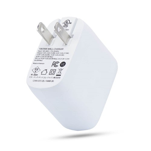 StarTech.com 1065NW-WALL-CHARGER mobile device charger Universal White AC Fast charging Indoor