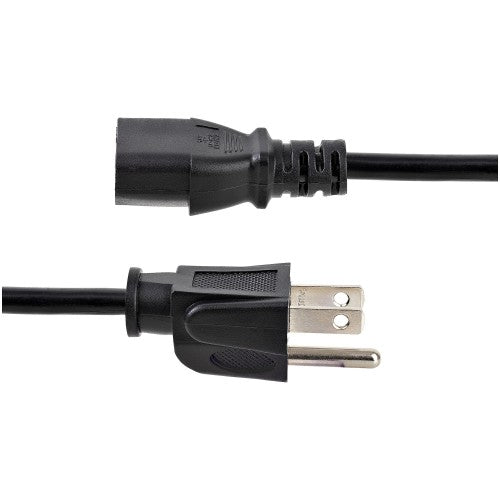 StarTech.com PXT101 power cable Black 70.9" (1.8 m) NEMA 5-15P C13 coupler