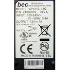 Digi 76000736 power adapter/inverter 12 W Black
