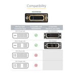 StarTech.com HDDVIMF8IN video cable adapter 7.87" (0.2 m) HDMI DVI-D Black