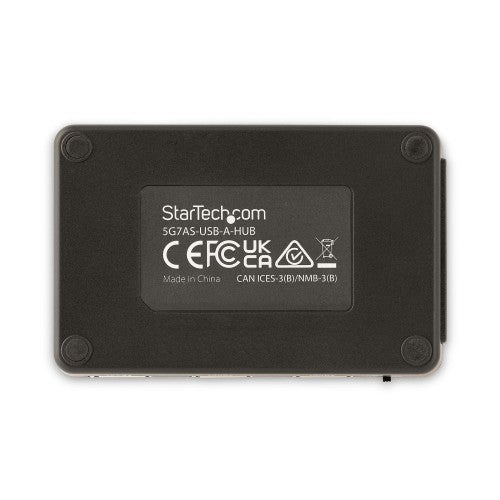 StarTech.com 5G7AS-USB-A-HUB interface hub USB 3.2 Gen 1 (3.1 Gen 1) Type-B 5000 Mbit/s Black, Gray