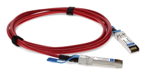 AddOn Networks SFP-H10GB-CU2-5M-RD-AO InfiniBand/fibre optic cable 98.4" (2.5 m) SFP+ DAC Red, Stainless steel