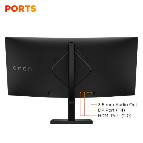 HP OMEN 34 inch WQHD 180Hz Curved Gaming Monitor - 34c G2
