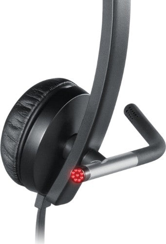 Logitech 981-000518 headphones/headset Wired Head-band Office/Call center Black