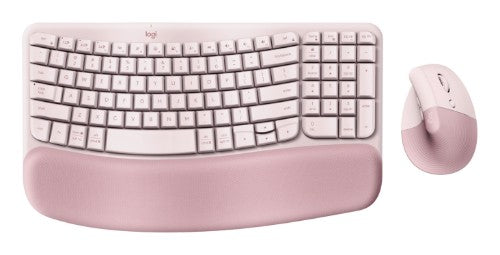 Logitech ERGO 920-013612 keyboard Mouse included Universal Bluetooth QWERTY US English Rose