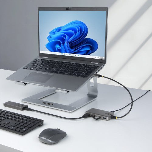 StarTech.com 5G4AC-USB-A-HUB interface hub USB 3.2 Gen 1 (3.1 Gen 1) Type-A 5000 Mbit/s Gray