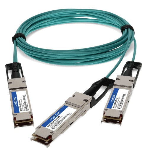 AddOn Networks MFS1S50-H010V-AO InfiniBand/fibre optic cable 393.7" (10 m) QSFP56 2x QSFP56 AOC Aqua color