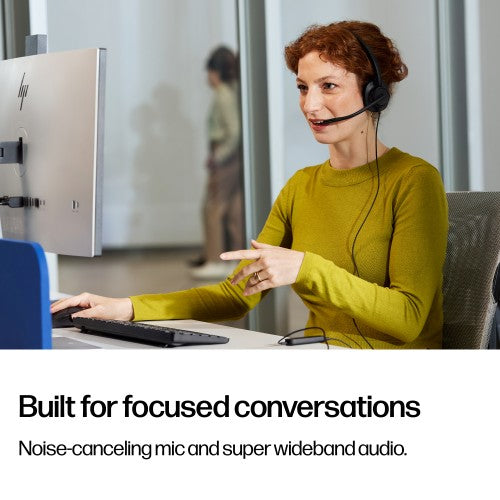 HP Poly Mission 415 Monaural USB Wired Headset (Bulk)
