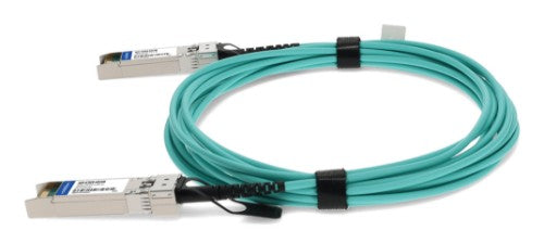 AddOn Networks ADD-SCISDE-AOC4M InfiniBand/fibre optic cable 157.5" (4 m) SFP+ AOC Aqua color, Stainless steel