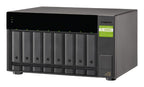 QNAP TL-D800C-US storage drive enclosure HDD/SSD enclosure Black, Gray 2.5/3.5"