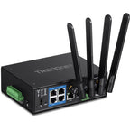 Trendnet TI-W100 wireless router Gigabit Ethernet Dual-band (2.4 GHz / 5 GHz) Black