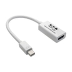 Tripp Lite P137-06N-HD-UHD video cable adapter 6" (0.152 m) Mini DisplayPort HDMI White