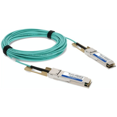 AddOn Networks QSFP-OTU4-AOC7M-AO InfiniBand/fibre optic cable 275.6" (7 m) QSFP28 Turquoise