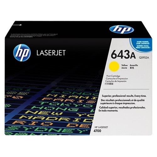 Q5952A (643A) Toner yellow, 10K pages @ 5% coverage