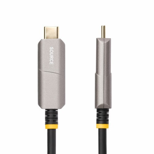 StarTech.com 146B-USBC-HDMI4K-AOC video cable adapter 598.4" (15.2 m) USB Type-C HDMI Type A (Standard) Black