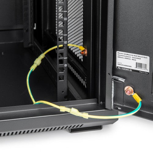 Rocstor Y10E005-B1 rack cabinet 9U Wall mounted rack Black