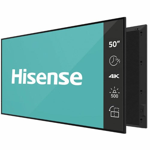 Hisense 50DM66D signage display 50" Wi-Fi 500 cd/m² 4K Ultra HD Black Built-in processor Android 11