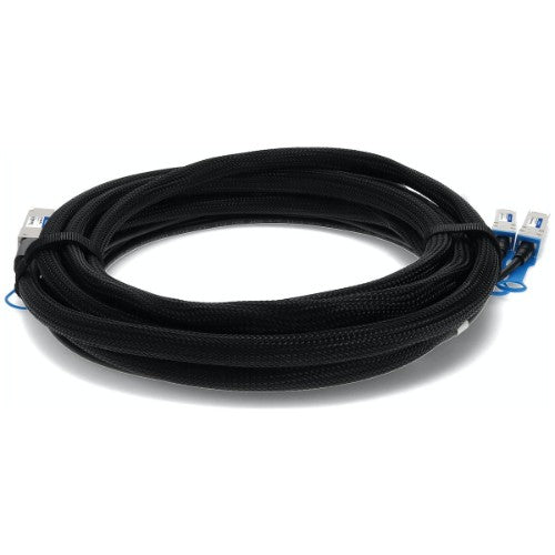 AddOn Networks JNP-QSFP-DACBO-3M-AO InfiniBand/fibre optic cable 118.1" (3 m) QSFP+ 4xSFP+ Black