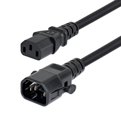 StarTech.com C14LC1318G10ABK6FT power cable Black 70.9" (1.8 m) C14 coupler C13 coupler