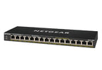 NETGEAR GS316PP Unmanaged Gigabit Ethernet (10/100/1000) Power over Ethernet (PoE) Black
