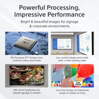 Sony FW-55EZ20L signage display Digital signage flat panel 55" LED Wi-Fi 350 cd/m² 4K Ultra HD Black Android 16/7