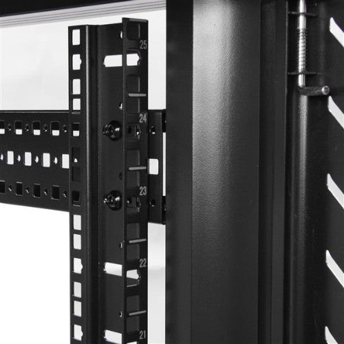 StarTech.com RK2536BKF rack cabinet 25U Freestanding rack Black