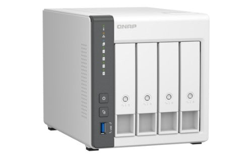 QNAP TS-433 NAS Tower ARM Cortex-A55 4 GB 0 TB QNAP Turbo System White