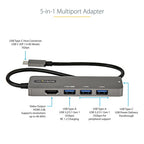 StarTech.com DKT30CHPD3 laptop dock/port replicator USB 3.2 Gen 1 (3.1 Gen 1) Type-C Black, Gray