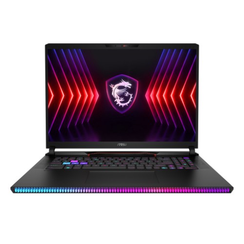 MSI Raider GE78 HX 14VGG-254US Intel® Core™ i7 i7-14700HX Laptop 17" Quad HD+ 16 GB DDR5-SDRAM 1.51 TB SSD NVIDIA GeForce RTX 4070 Wi-Fi 7 (802.11be) Windows 11 Pro Black