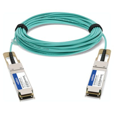 AddOn Networks ADD-Q28CIQ28DE-O15M InfiniBand/fibre optic cable 590.6" (15 m) QSFP28 Green