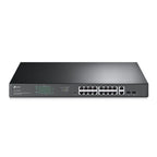 TP-Link TL-SG1218MPE network switch Managed L2 Gigabit Ethernet (10/100/1000) Power over Ethernet (PoE) 1U Black